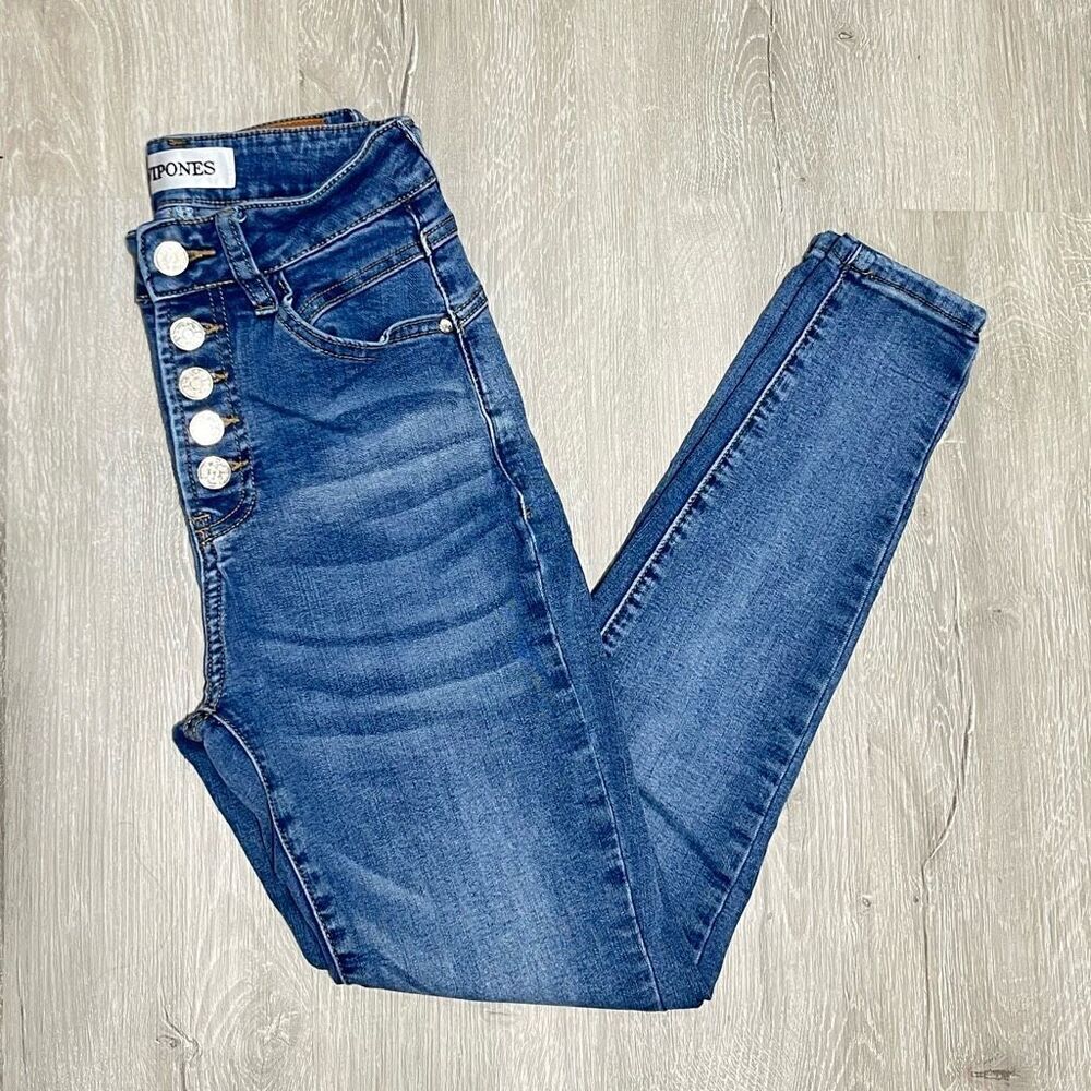VIP Ones Button Fly Skinny Jeans Size 0 Women’s